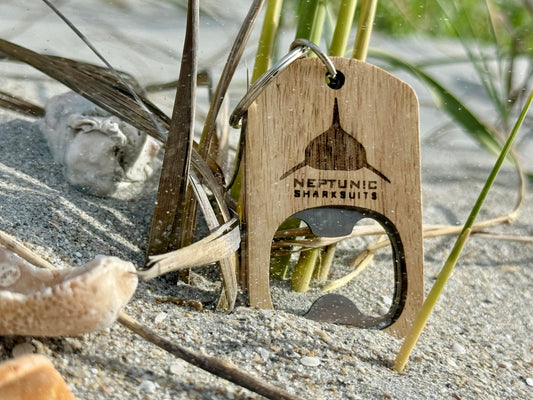 Wooden Neptunic Bottle Opener Key Chain