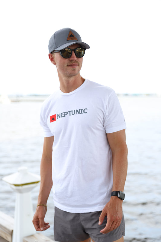 Neptunic Mens White or Gray LOCKUP SS TEE