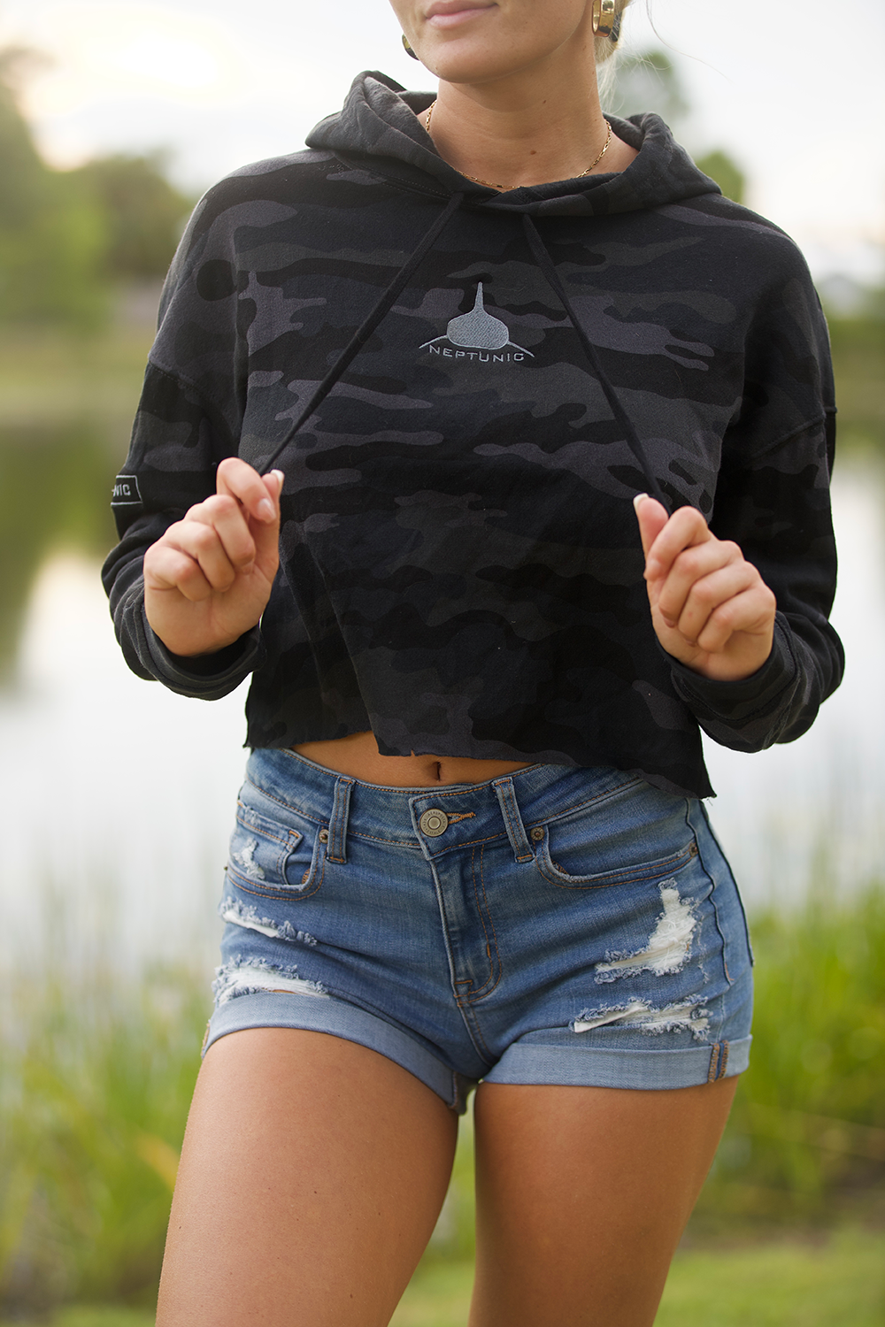 Overstock Women's Lightweight CROPPED Hoodie