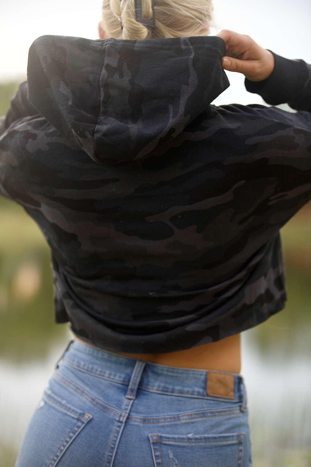 Overstock Women's Lightweight CROPPED Hoodie