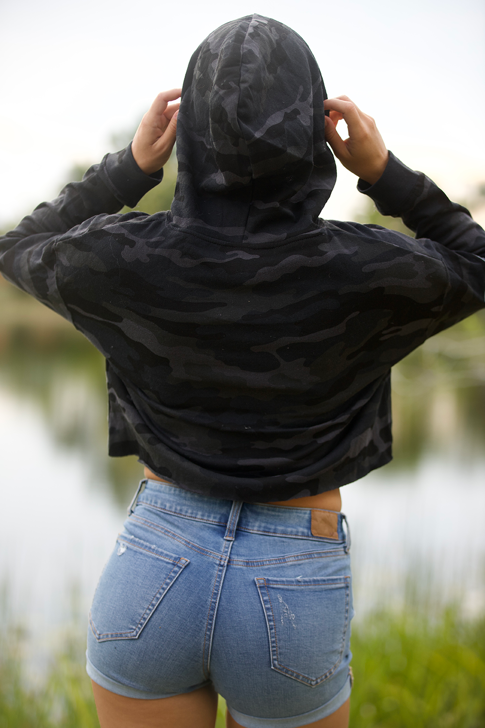 Overstock Women's Lightweight CROPPED Hoodie