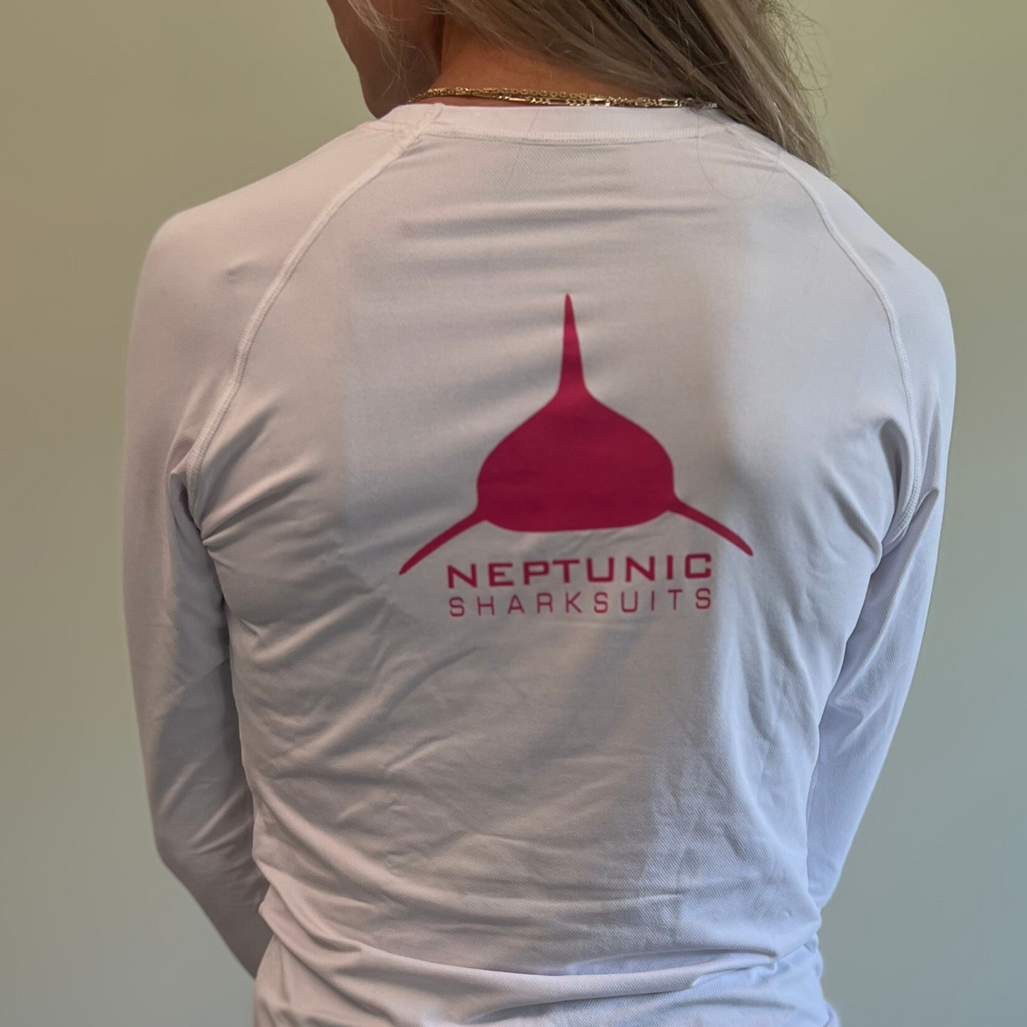 Women's Classic Pink Logo Long Sleeve UPF 50