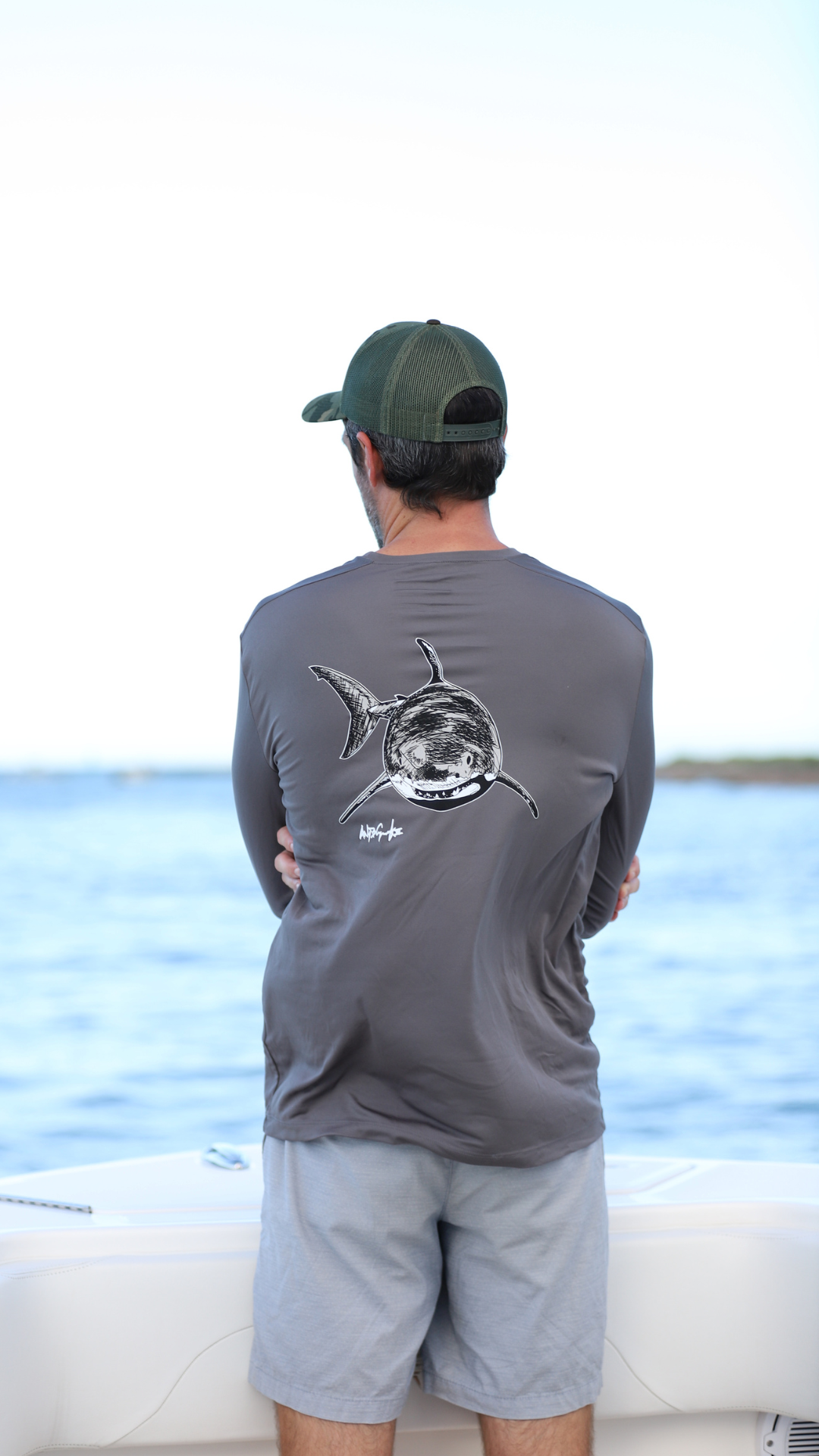 Andy Casagrande| UPF 50 Long Sleeve Tee - Shark Grey