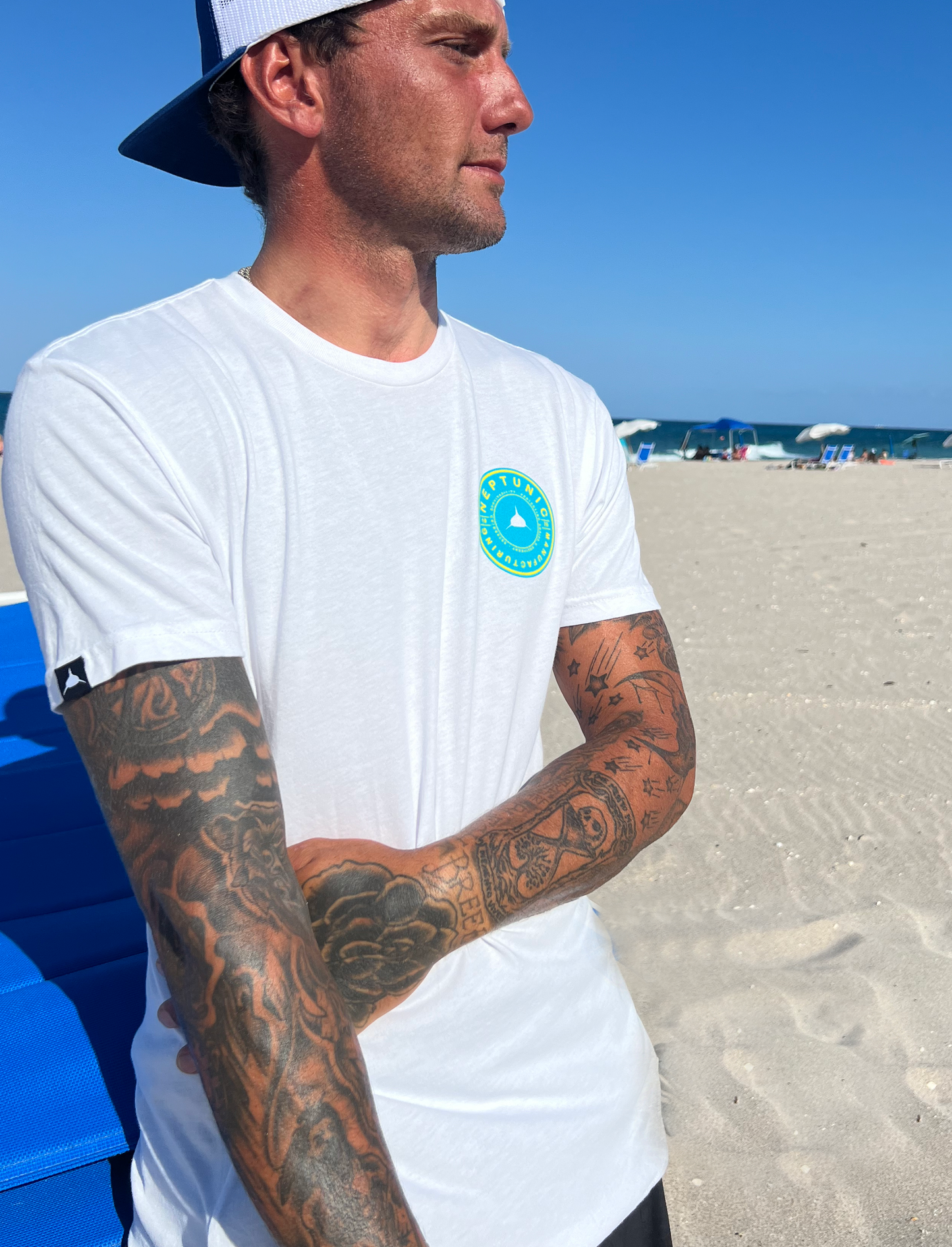 Neptunic White Manufacture Decal Tee
