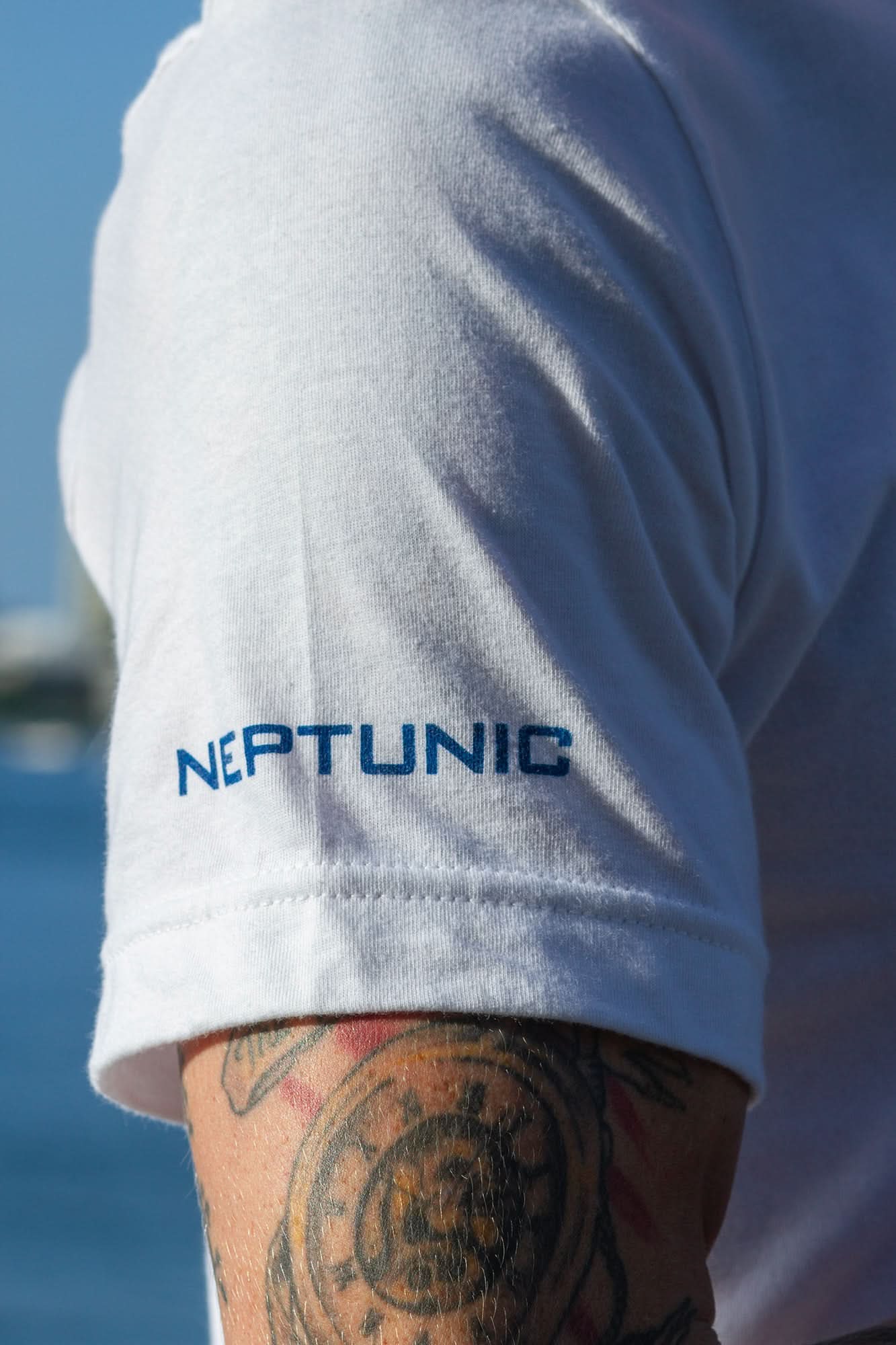 New!! Neptunic White Pocket Tee