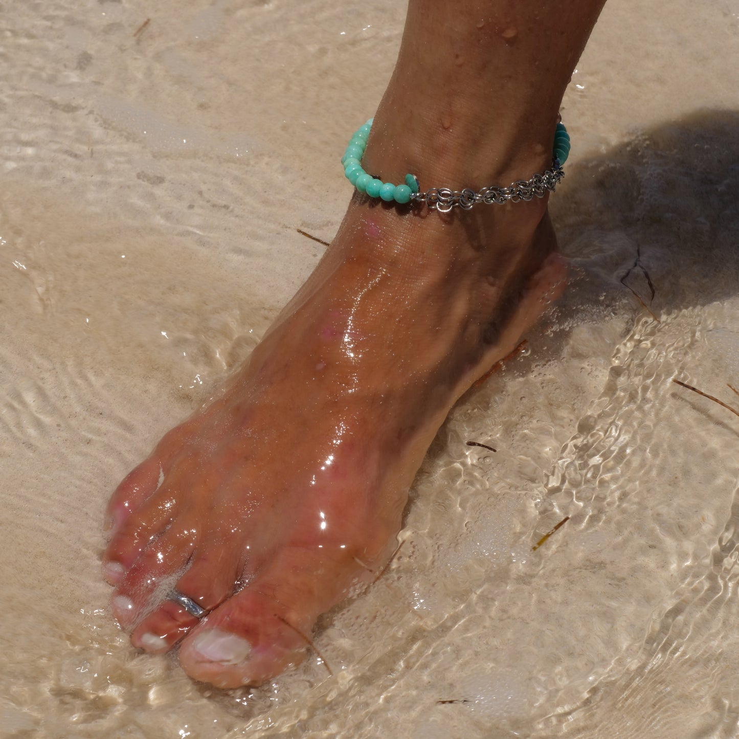 Neptunic SharkSuit Anklet-Amazonite