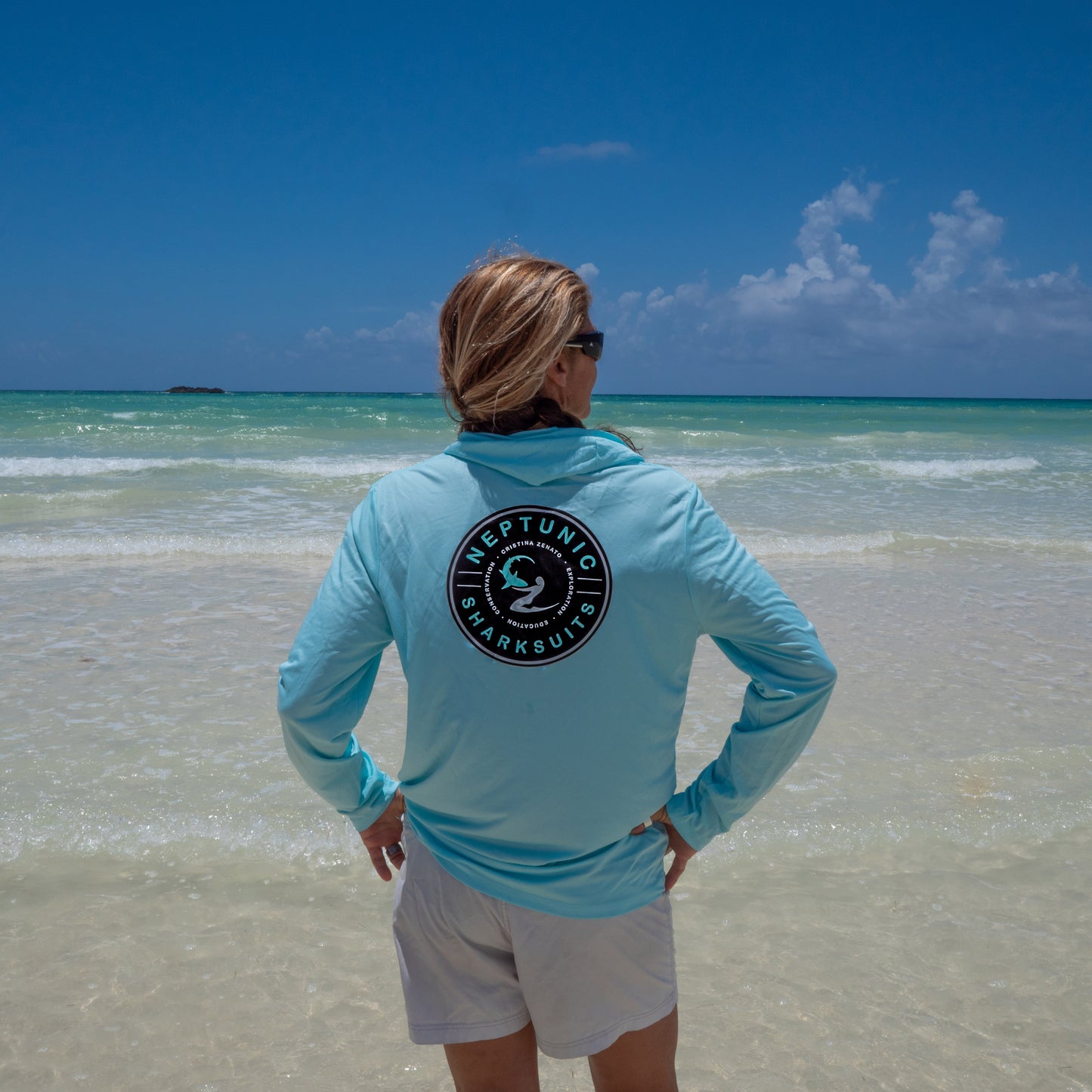 Neptunic/CZ POW UPF 50 Performance Hoodie- Island Paradise