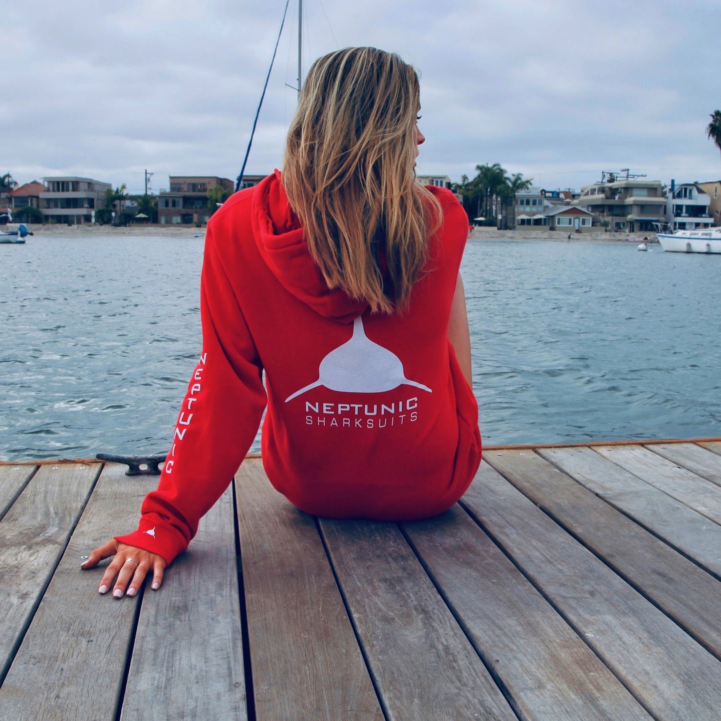 Overstock Neptunic Classic Hoodie in Red