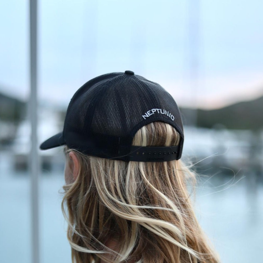 Black Sharks & Stripes Hat