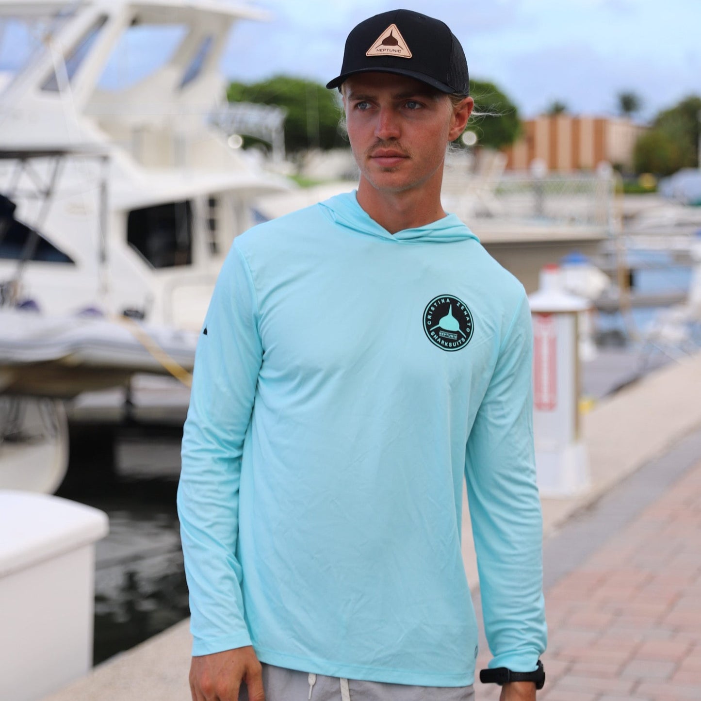 Neptunic/CZ POW UPF 50 Performance Hoodie- Island Paradise