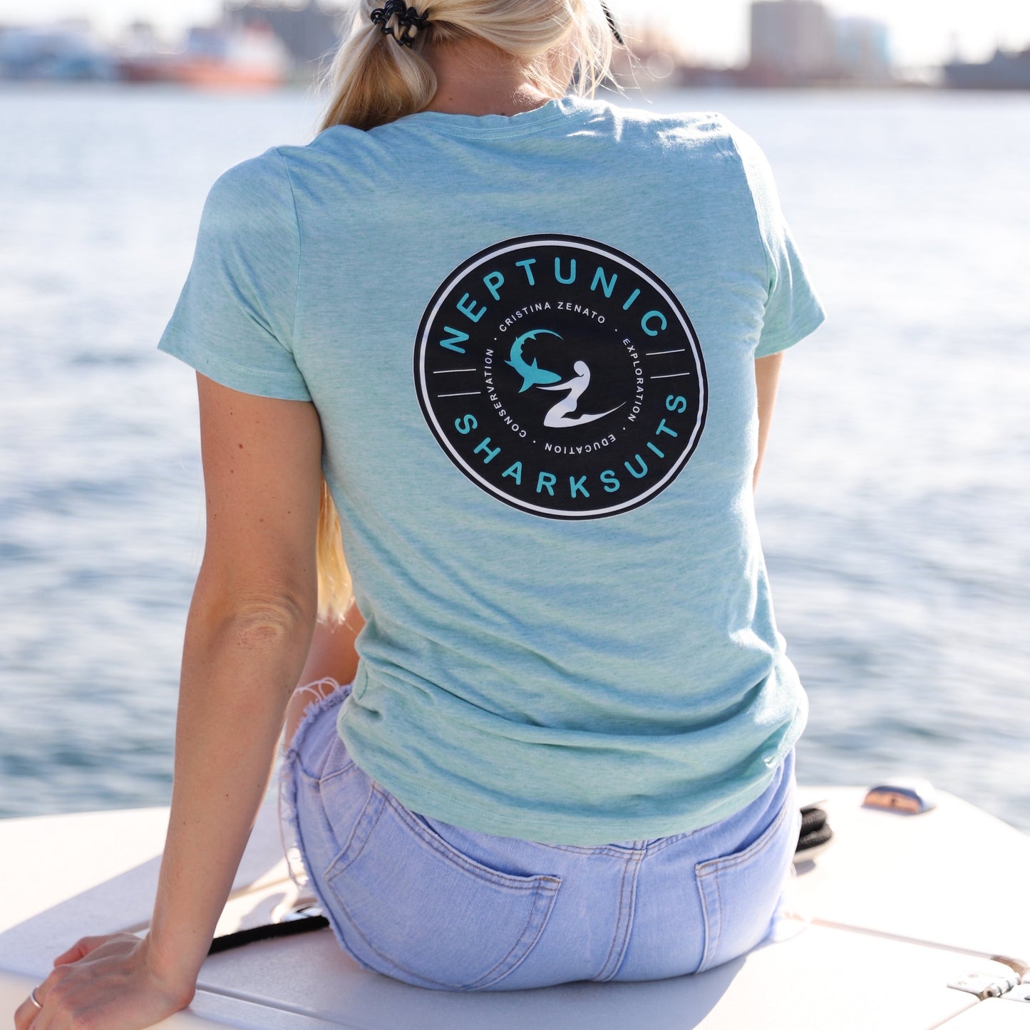 Women's Neptunic/CZ POW Tee -Mint