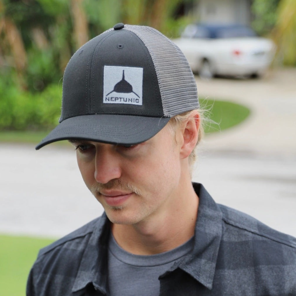 Grey Square Patch Hat