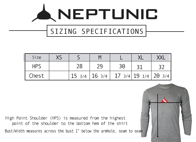 Neptunic Fader Long Sleeve in Cardinal- Unisex