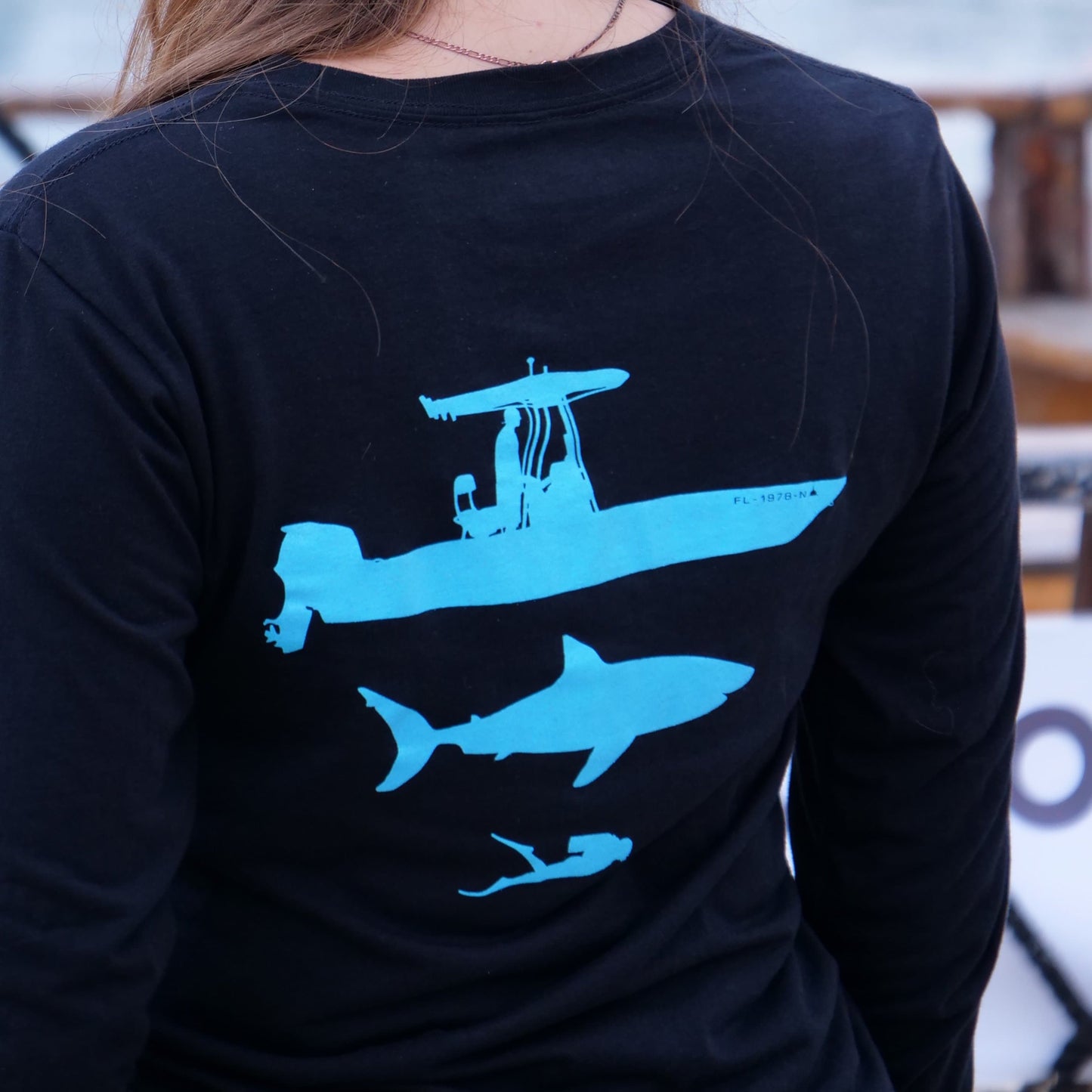 Trifecta Long Sleeve Tee in Black