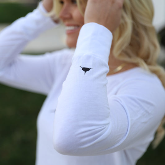 Overstock Womens Classic Long Sleeve in White