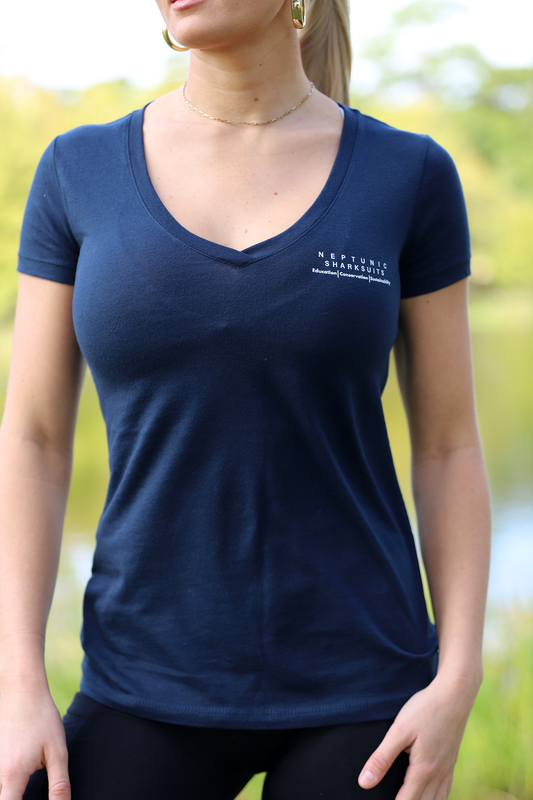 NEW!! Womens Midnight Navy V-Neck