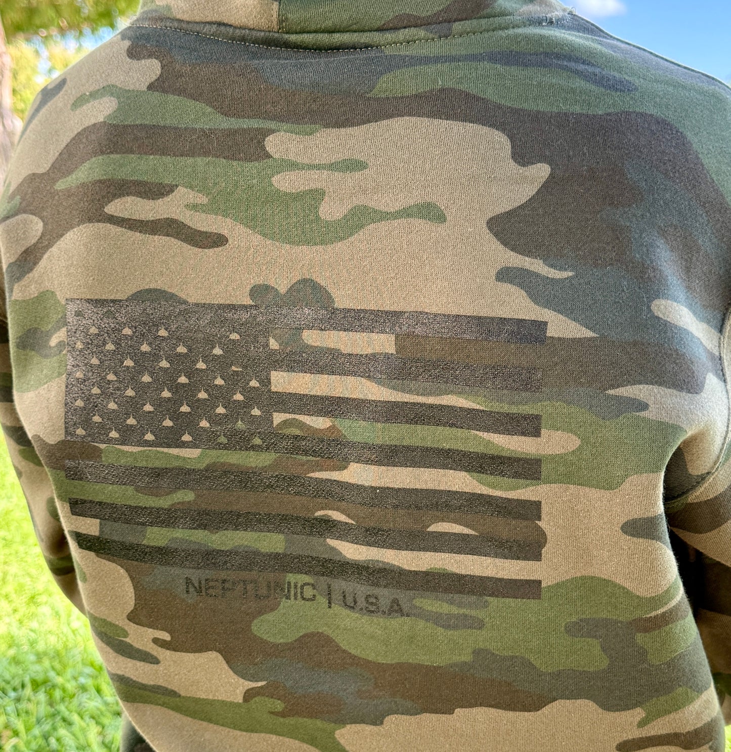 Mens Neptunic Freedom Camo Hoodie