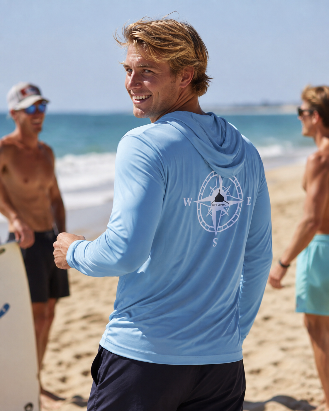 Neptunic Men’s Compass Hooded SPF Tee