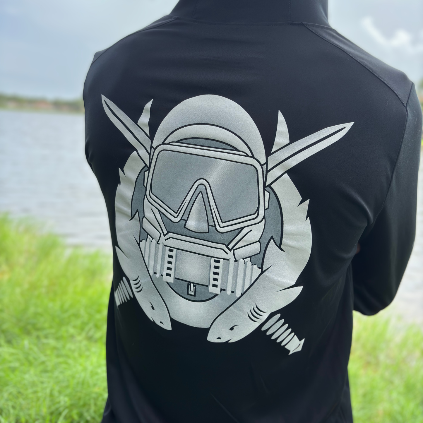 NEW!! Andy Casagrande SPF50 COMBAT DIVER Hoodie