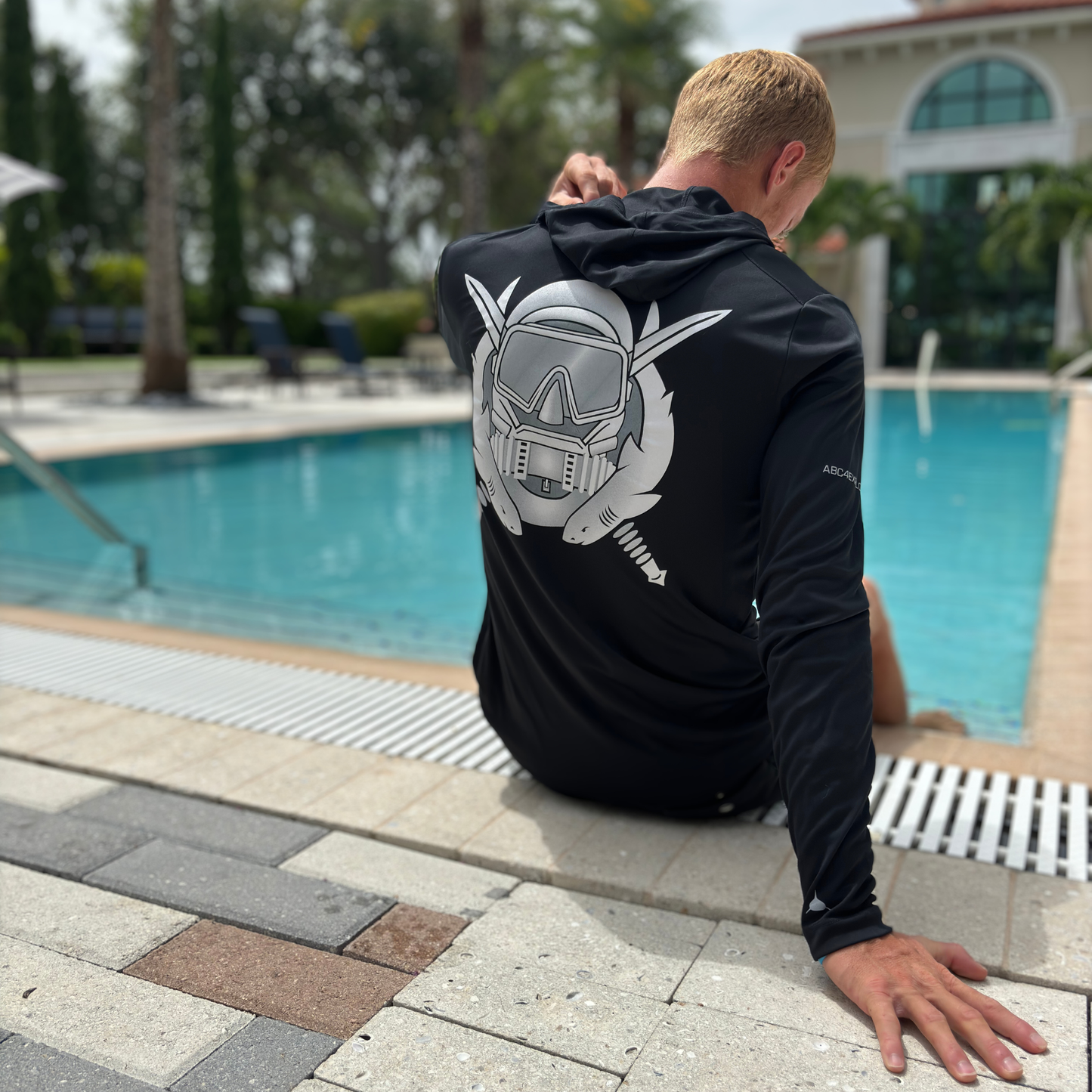 NEW!! Andy Casagrande SPF50 COMBAT DIVER Hoodie