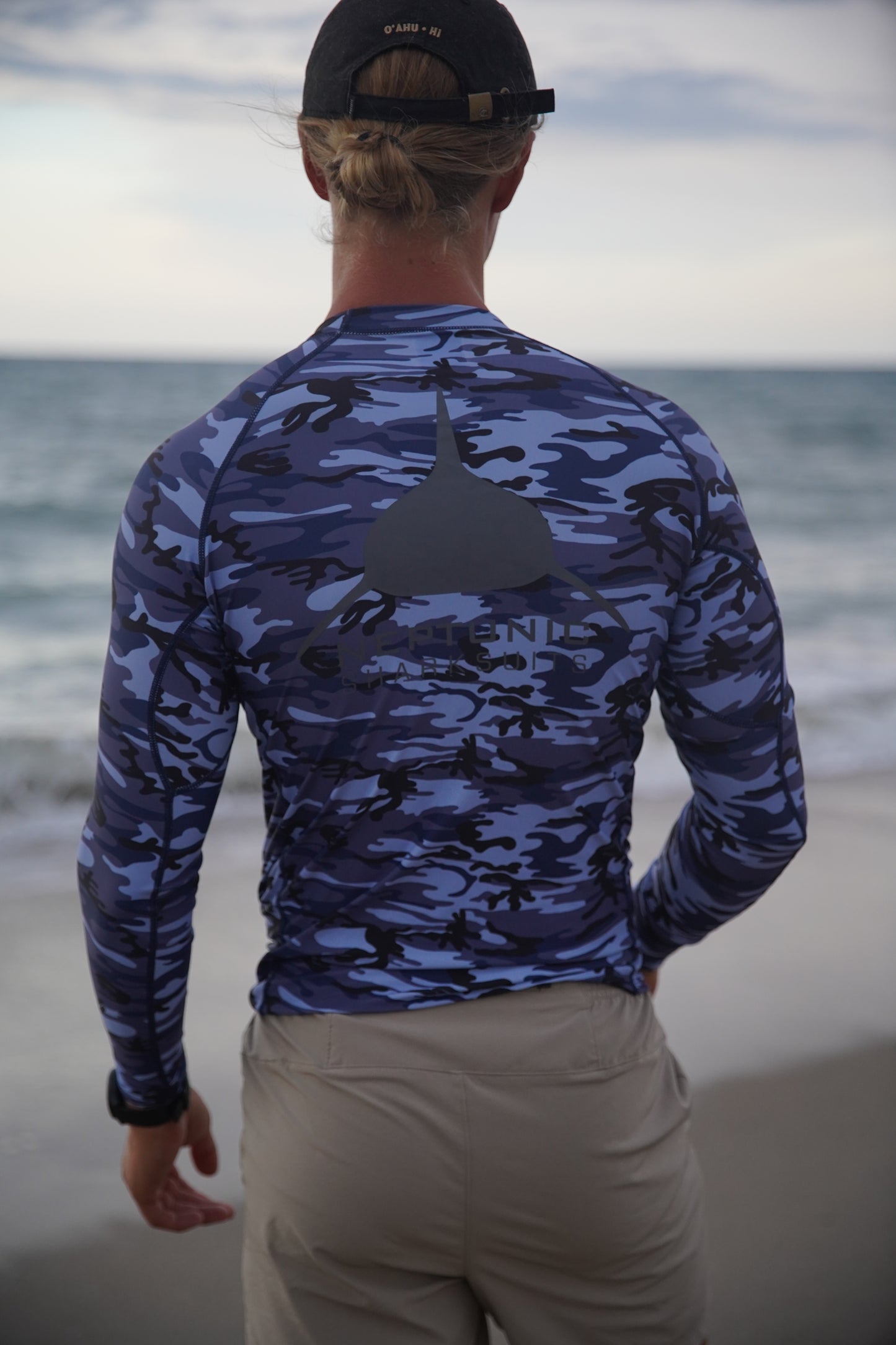 Men's Lycra Skin in BLUE CAMO