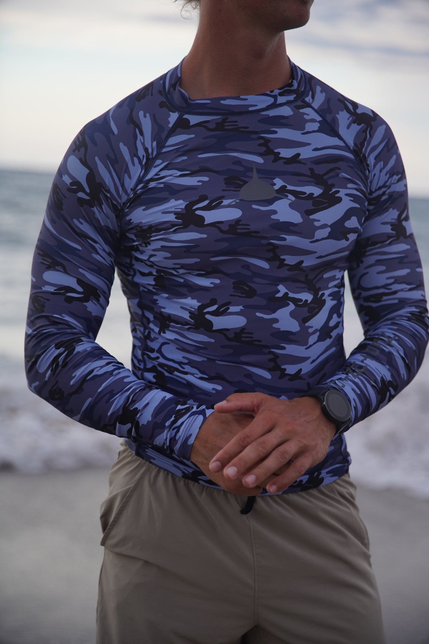 Men's Lycra Skin in BLUE CAMO