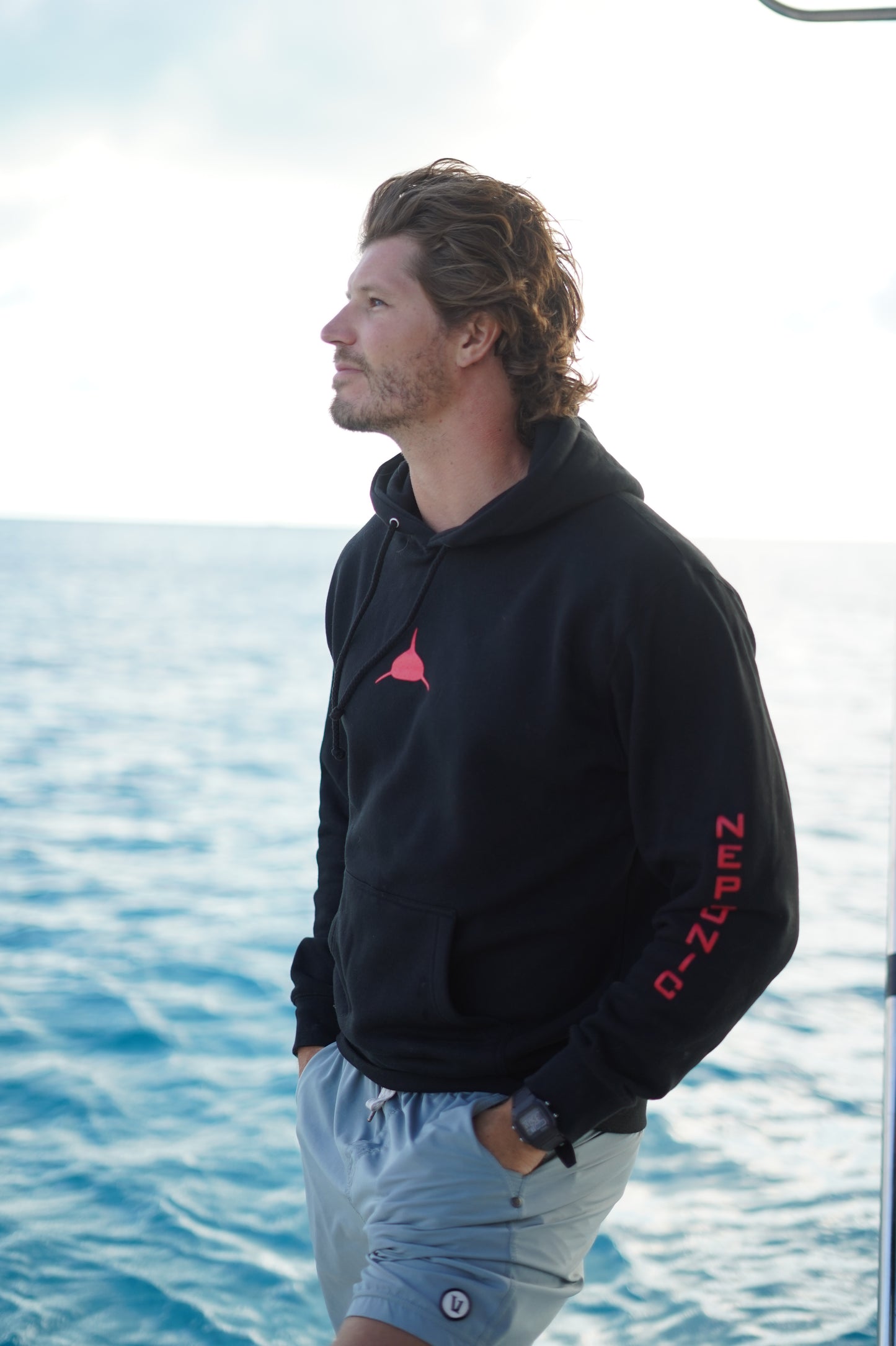 Neptunic Classic Pullover Hoodie Red/Black