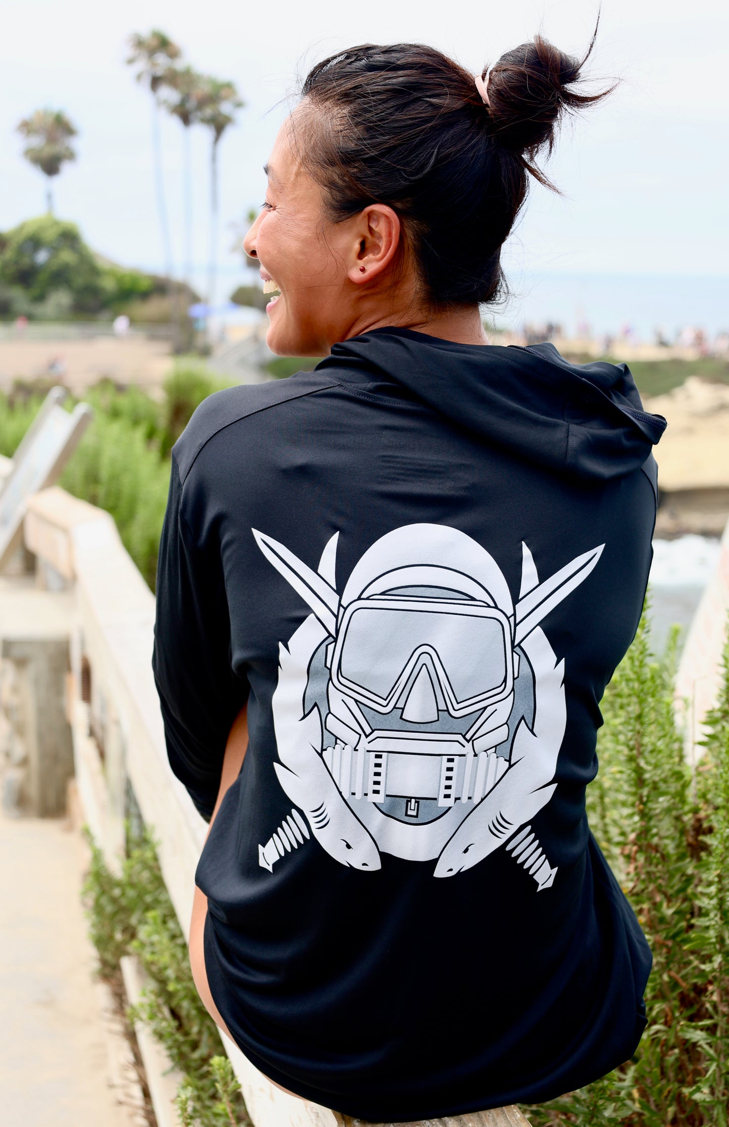 NEW!! Andy Casagrande SPF50 COMBAT DIVER Hoodie