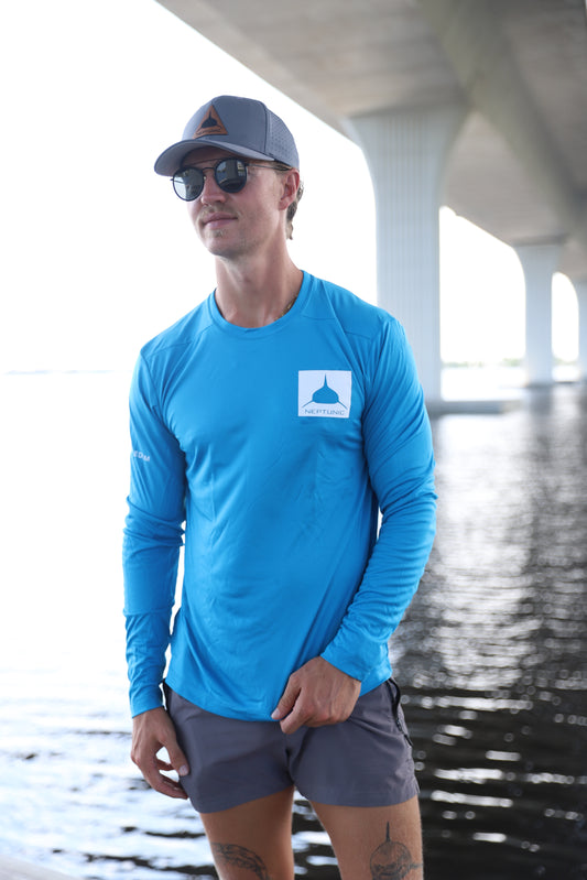 UPF Long Sleeve Sapphire Freedom Tee