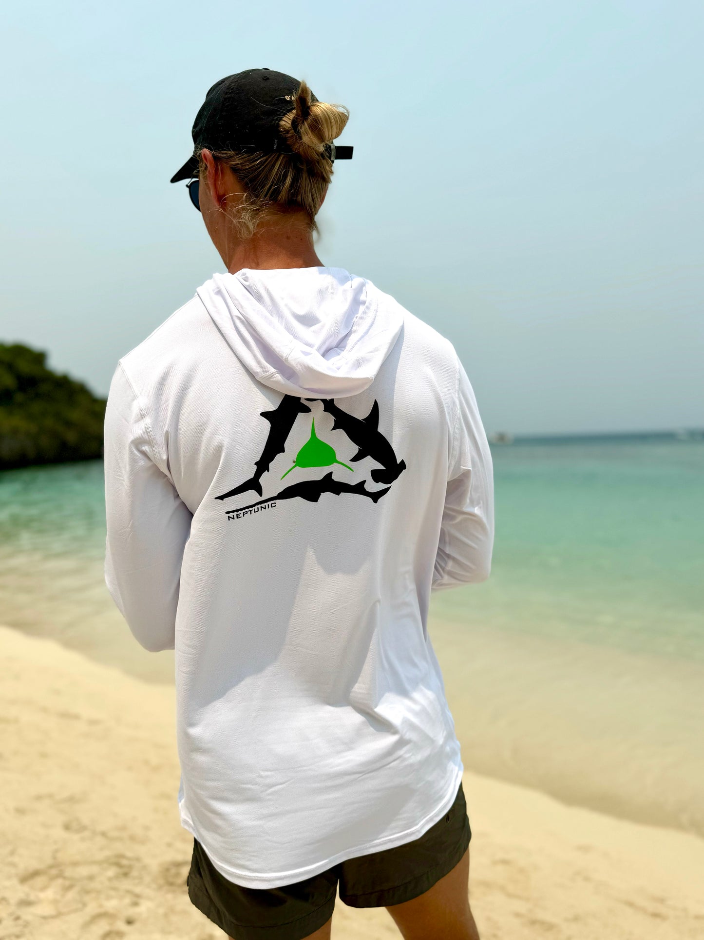 UPF 50 Shark Conservation Hooded Long Sleeve