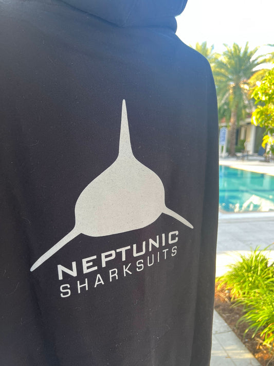 Neptunic Overstocked Black Zipped Hoodie w/Gray Logo