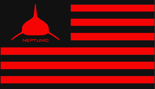 Neptunic Red Flag Decal