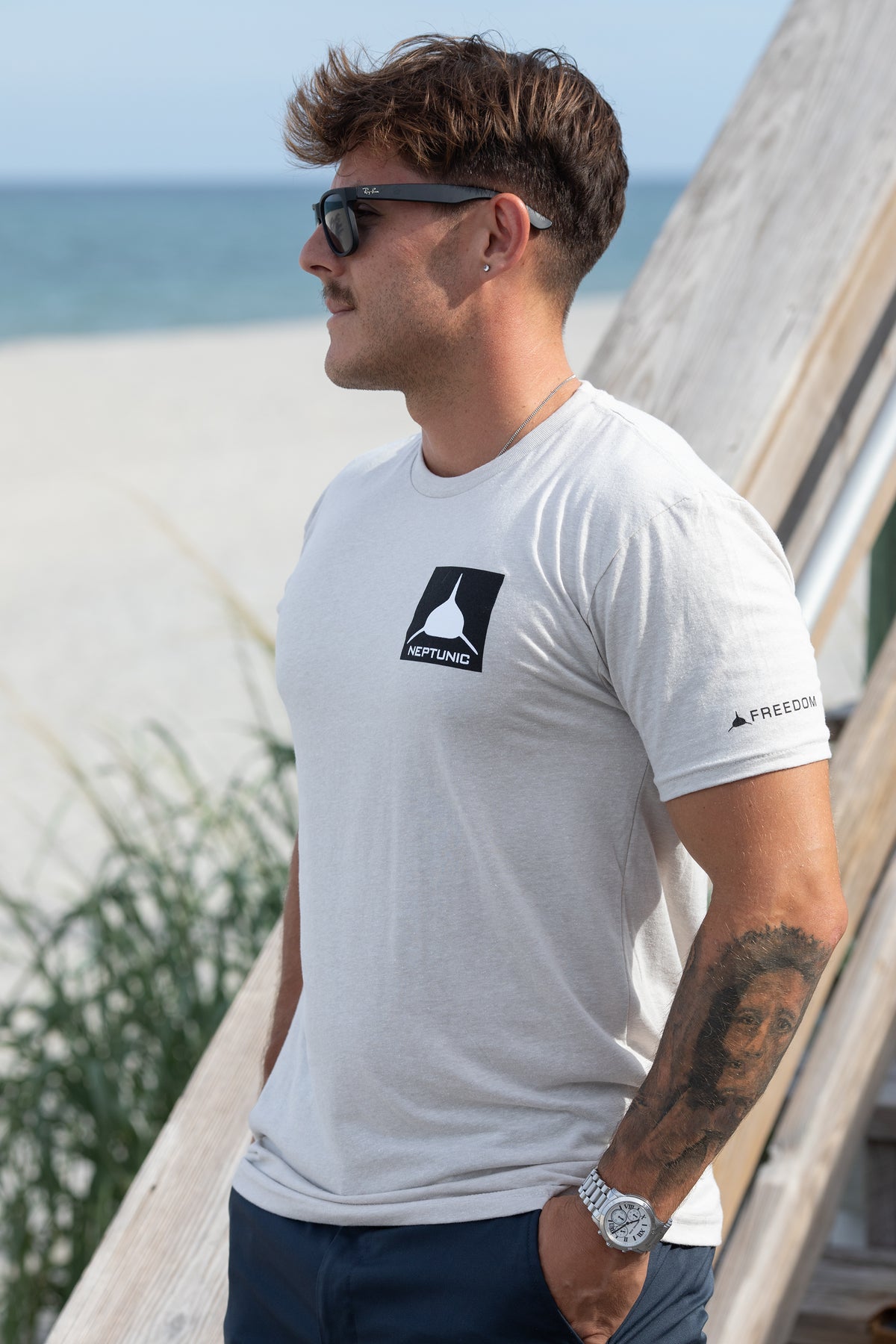 Men's Sharks & Stripes Tee
