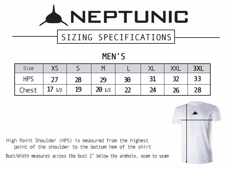 Neptunic Men’s Classic Grey Fader Tee