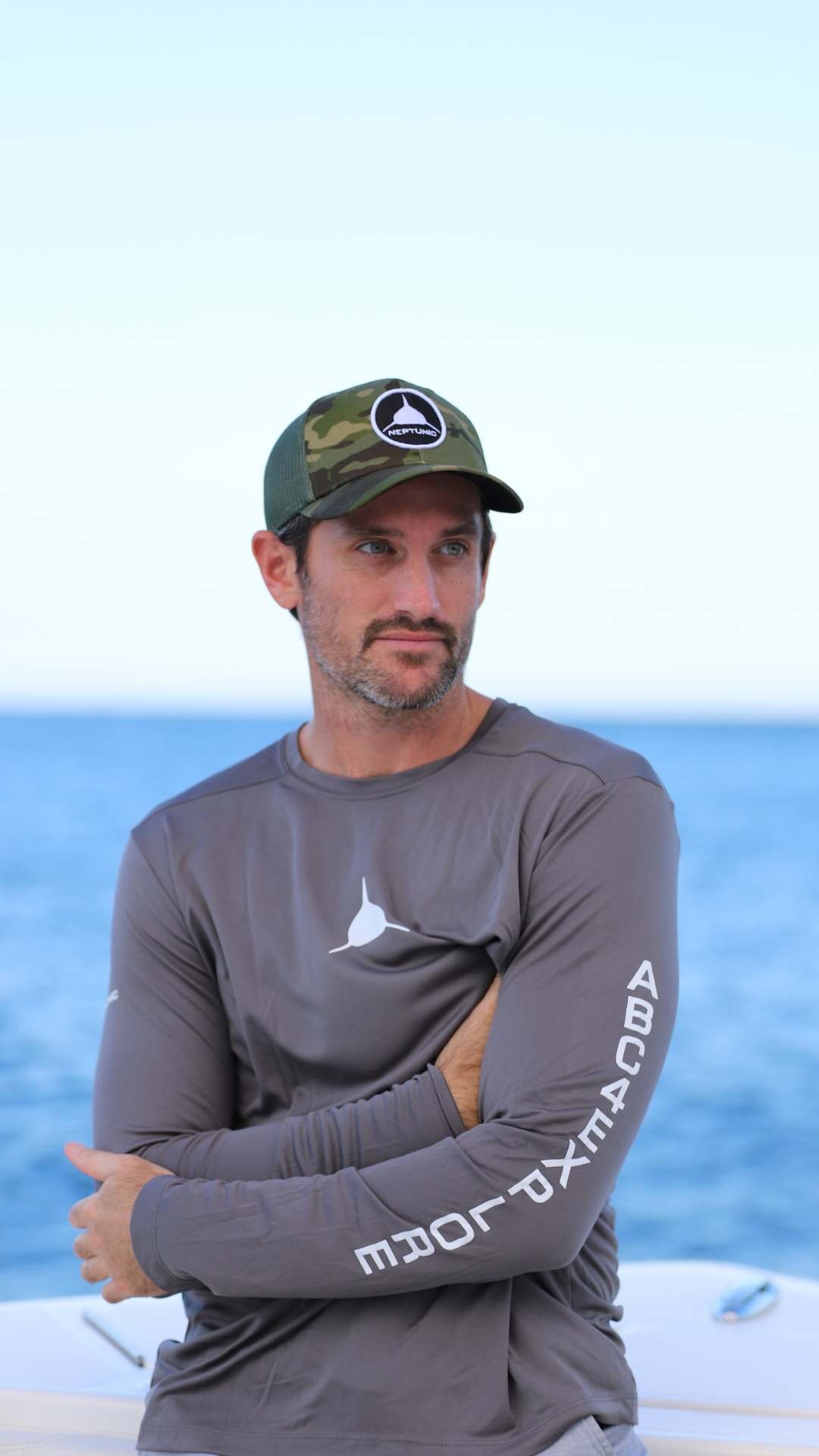 Andy Casagrande| UPF 50 Long Sleeve Tee - Shark Grey