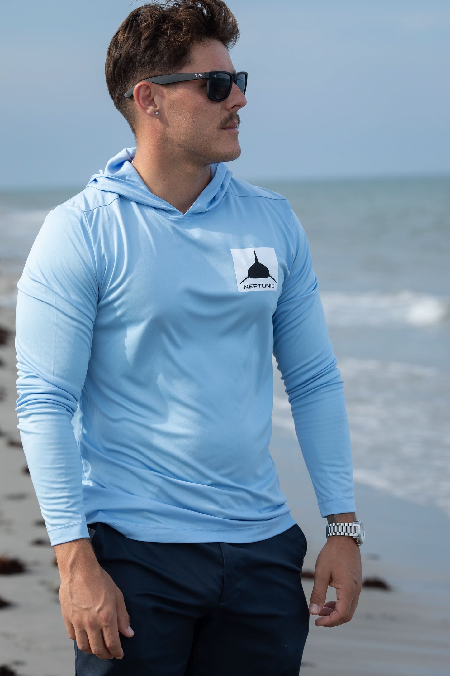 Neptunic Men’s Compass Hooded SPF Tee