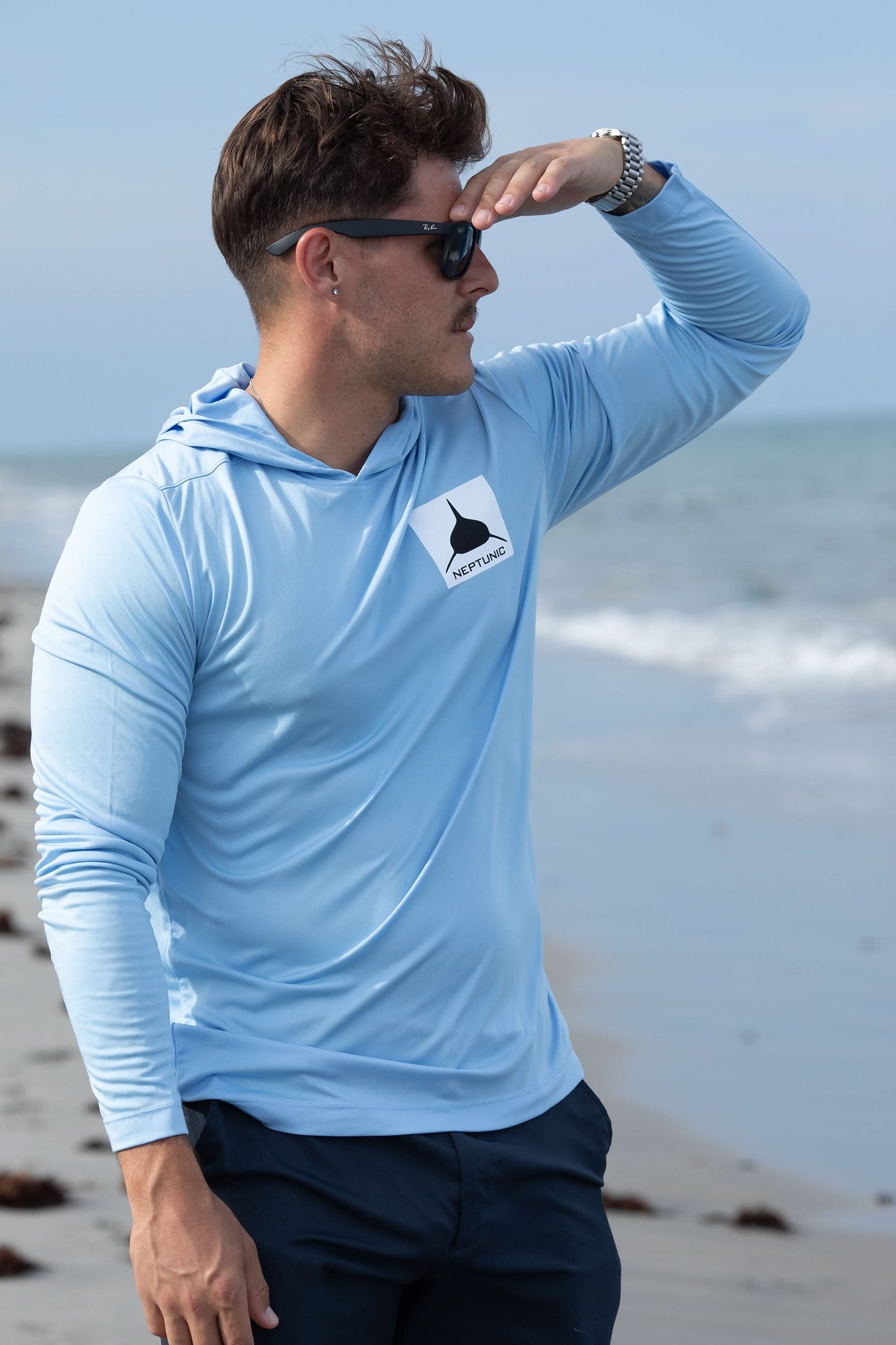 Neptunic Men’s Compass Hooded SPF Tee