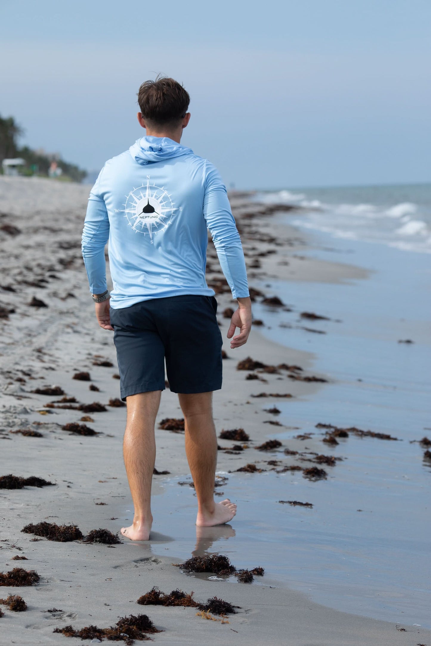 Neptunic Men’s Compass Hooded SPF Tee