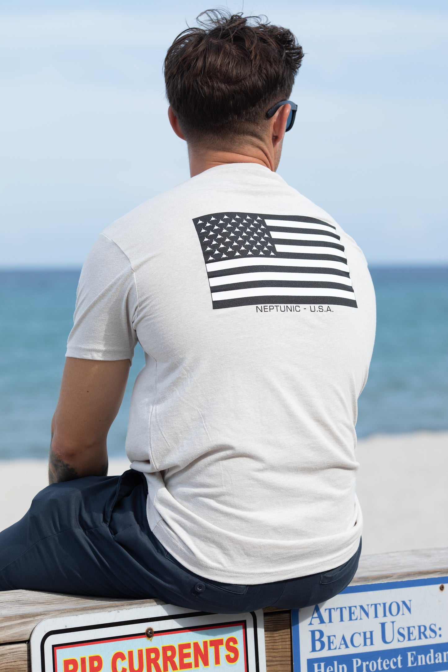 Men's Sharks & Stripes Tee