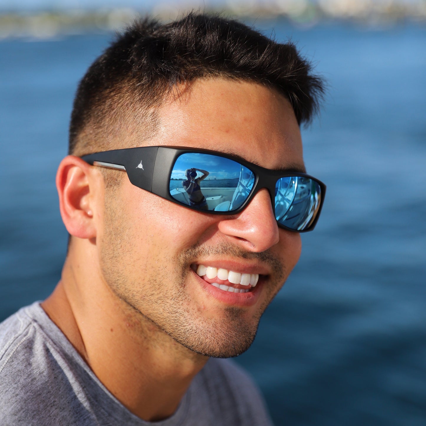 Blue Shark Polarized Sunglasses