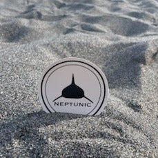 Neptunic White Circle Decal 3"